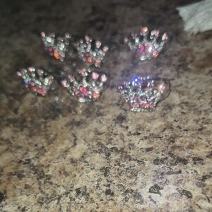 Sparkling Crown Rings